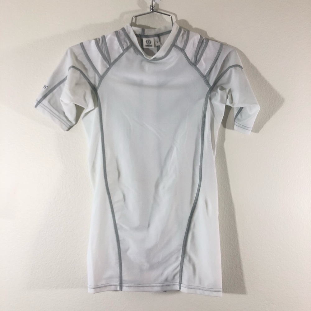 Intelliskin Small White Posture Compression Shirt